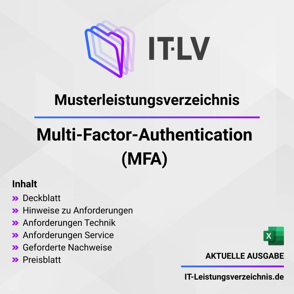 IT Muster Leistungsverzeichnis Multi-Factor-Authentication (MFA)