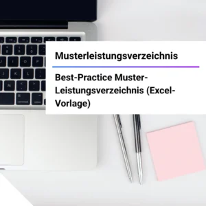 IT Muster Leistungsverzeichnis Best-Practice Muster-Leistungsverzeichnis (Excel-Vorlage)
