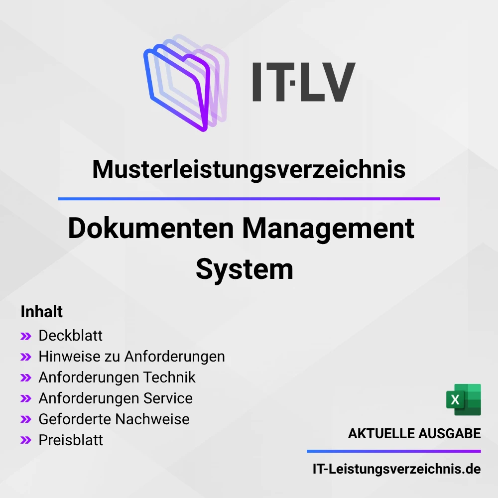 IT Muster Leistungsverzeichnis Dokumenten Management System