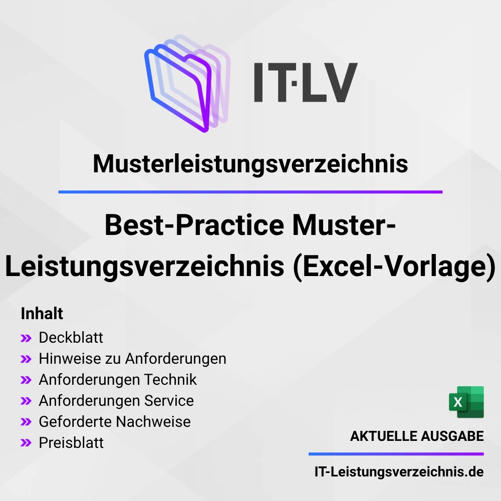 Best-Practice Muster-Leistungsverzeichnis (Excel-Vorlage)